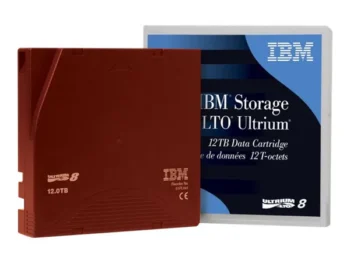 IBM LTO-8 Data Cartridge, 12TB Native/30TB Compressed Storage, Rewritable