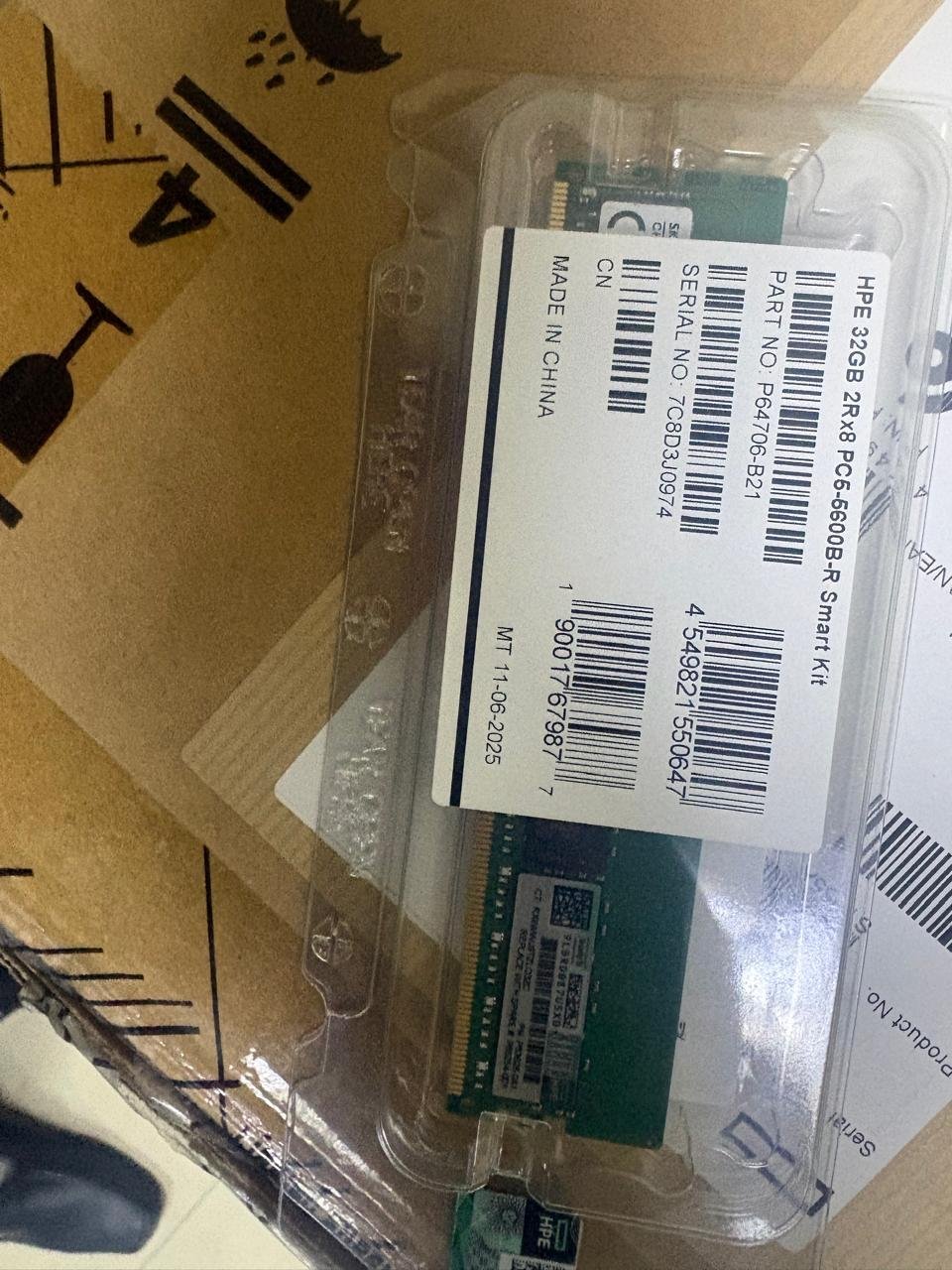 HPE 32GB DDR5-5600MHz ECC RDIMM 2Rx8 RAM P53626-0A1 P65254-001