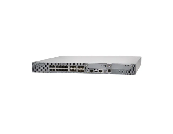 Juniper SRX1500-SYS-JB-AC Firewall The Juniper SRX1500 is an advanced next-generation firewall and security services gateway designed to safeguard vital networks in campus settings, regional headquarters, and sizable branch offices. This device offers comprehensive SD-WAN functionality to enterprises and service providers, featuring Zero-Touch Provisioning (ZTP) for streamlining branch network connectivity during setup and maintenance processes. It is capable of providing firewall performance of up to 9.2 Gbps, intrusion prevention of 3.3 Gbps, and IPsec VPN of 4.5 Gbps in scenarios such as enterprise campus, regional headquarters, and large branch deployments. Quick Specs: 100GB SSD Total Onboard Ports: 16x 1GbE and 4x10 GbE Virtual Router Redundancy Protocol (VRRP) Primary boot storage (mSATA): 16GB Please see the related tabs for the SRX1500-SYS-JB-AC datasheet and compatible accessories. Properties Properties Juniper SRX1500-SYS-JB-AC Description SRX1500 Services Gateway includes hardware (16GbE, 4x10GbE, 16G RAM, 16G Flash, 100G SSD, AC PSU, cable and RMK) and Junos Software Base (firewall, NAT, IPSec, routing, MPLS and switching) Product Family SRX1500 Series Product Type Security Firewall Connectivity Specification Total onboard ports 16x1GbE and 4x10GbE Onboard RJ-45 ports 12x1GbE Onboard small form-factor pluggable (SFP) transceiver ports 4x1GbE MACsec-capable ports 2x1GbE Onboard SFP+ ports 4x10GbE Out-of-band (OOB) management ports 1x1GbE Dedicated high availability (HA) ports 1x1GbE (SFP) PIM slots 2 Console (RJ-45 + miniUSB) 1 USB 2.0 ports (type A) 1 Form factor 1 U Dimensions (WxHxD) 17.28 x 1.75 x 18.2 in (43.9 x 4.44 x 46.22 cm) Weight (device and PSU) 16.1 lb (7.30 kg) Power Power supply AC (external) Redundant PSU 1+1 Average power consumption 150 W Average heat dissipation 512 BTU / hour Maximum current consumption 2.5A (for AC PSU) Maximum inrush current 50A by 1 AC cycle Airflow/cooling Front to back Acoustic noise level 66.5dBA Specifications Specifications SRX1500-SYS-JB-AC System memory (RAM) 16 GB Primary boot storage (mSATA) 16 GB Secondary storage (SSD) 100 GB Routing/firewall (IMIX packet size) Gbps 4.8 Routing/firewall (1,518 B packet size) Gbps 9.2 IPsec VPN (IMIX packet size) Gbps 1.3 IPsec VPN (1400 B packet size) in Gbps 4.5 Application visibility and control in Gbps 7.9 Recommended IPS in Gbps 3.3 Next-generation firewall in Gbps 2.1 Secure Web Access firewall in Gbps 1.6 Route table size (RIB/FIB) (IPv4) 2 million / 1 million Maximum concurrent sessions (IPv4 or IPv6) 2,000,000 Maximum security policies 16,000 Connections per second 90,000 NAT rules 8,000 Media access control (MAC) table size 64,000 (standalone mode) IPsec VPN tunnels 2,000 Number of remote access/SSL VPN (concurrent) users 2,000 GRE tunnels 2,048 Maximum security zones 512 Maximum virtual router 512 Maximum VLANs 3,900 Software Specifications Routing Protocols IPv4, IPv6 Static routes RIP v1/v2 OSPF/OSPF v3 BGP with Route Reflector IS-IS Multicast: Internet Group Management Protocol (IGMP) v1/v2; Protocol Independent Multicast (PIM) sparse mode (SM)/dense mode (DM)/source-specific multicast (SSM); Session Description Protocol (SDP); Distance Vector Multicast Routing Protocol (DVMRP); Multicast Source Discovery Protocol (MSDP); Reverse Path Forwarding (RPF) Encapsulation: VLAN, Point-to-Point Protocol over Ethernet (PPPoE) Virtual routers Policy-based routing, source-based routing Equal-cost multipath (ECMP) QoS Features Support for 802.1p, DiffServ code point (DSCP), EXP Classification based on VLAN, data-link connection identifier (DLCI), interface, bundles, or multifield filters Marking, policing, and shaping Classification and scheduling Weighted random early detection (WRED) Guaranteed and maximum bandwidth Ingress traffic policing Virtual channels Hierarchical shaping and policing Switching Features ASIC-based Layer 2 forwarding MAC address learning VLAN addressing and integrated routing and bridging (IRB) support Link aggregation and LACP LLDP and LLDP-MED STP, RSTP, MSTP MVRP 802.1X authentication Firewall Services Stateful and stateless firewall Zone-based firewall Screens and distributed denial of service (DDoS) protection Protection from protocol and traffic anomalies Integration with Pulse Unified Access Control (UAC) Integration with Aruba Clear Pass Policy Manager User role-based firewall SSL Inspection Network Address Translation (NAT) Source NAT with Port Address Translation (PAT) Bidirectional 1:1 static NAT Destination NAT with PAT Persistent NAT IPv6 address translation VPN Features Tunnels: Site-to-Site, Hub and Spoke, Dynamic Endpoint, AutoVPN, ADVPN, Group VPN (IPv4/IPv6/Dual Stack) Juniper Secure Connect: Remote access/SSL VPN Configuration payload: Yes IKE Encryption algorithms: Prime, DES-CBC, 3DES-CBC, AEC-CBC, AES-GCM, SuiteB IKE authentication algorithms: MD5, SHA-1, SHA-128, SHA-256, SHA-384 Authentication: Pre-shared key and public key infrastructure (PKI) (X.509) IPsec (Internet Protocol Security): Authentication Header (AH)/Encapsulating Security Payload (ESP) protocol IPsec Authentication Algorithms: hmac-md5, hmac-sha-196 IPsec Encryption Algorithms: Prime, DES-CBC, 3DES-CBC, AEC-CBC, AES-GCM, SuiteB Perfect forward secrecy, anti-reply Internet Key Exchange: IKEv1, IKEv2 Monitoring: Standard-based dead peer detection (DPD) support, VPN monitoring VPNs GRE, IP-in-IP, and MPLS Network Services Dynamic Host Configuration Protocol (DHCP) client/server/relay Domain Name System (DNS) proxy, dynamic DNS (DDNS) Juniper real-time performance monitoring (RPM) and IP monitoring Juniper flow monitoring (J-Flow) Bidirectional Forwarding Detection (BFD) Two-Way Active Measurement Protocol (TWAMP) IEEE 802.3ah Link Fault Management (LFM) IEEE 802.1ag Connectivity Fault Management (CFM) High Availability Features Virtual Router Redundancy Protocol (VRRP) Stateful high availability -Dual box clustering -Active/passive -Active/active -Configuration synchronization -Firewall session synchronization -Device/link detection -In-Service Software Upgrade (ISSU) IP monitoring with route and interface failover Management, Automation, Logging, and Reporting Management, Automation, Logging, and Reporting SSH, Telnet, SNMP Smart image download Juniper CLI and Web UI Juniper Networks Junos Space and Security Director Python Junos OS event, commit and OP scripts Application and bandwidth usage reporting Auto installation Debug and troubleshooting tools Advanced Routing Services Packet mode MPLS (RSVP, LDP) Circuit cross-connect (CCC), translational cross-connect (TCC) L2/L2 MPLS VPN, pseudo-wires Virtual private LAN service (VPLS), next-generation multicast VPN (NG-MVPN) MPLS traffic engineering and MPLS fast reroute Application Security Services Application visibility and control Application-based firewall Application QoS Advanced/application policy-based routing (APBR) Application Quality of Experience (AppQoE) Application-based multipath routing Threat Defense and Intelligence Services Intrusion prevention Antivirus Antispam Category/reputation-based URL filtering Protection from botnets (command and control) Adaptive enforcement based on GeoIP Juniper Advanced Threat Prevention, a cloud-based SaaS offering, to detect and block zero-day attacks Juniper ATP Appliance, a distributed, on-premises advanced threat prevention solution to detect and block zero-day attacks Adaptive Threat Profiling Encrypted Traffic Insights SecIntel to provide threat intelligence Operating temperature 32° to 104° F (0° to 40° C) Storage temperature -4° to 158° F (-20° to 70° C) Relative humidity operating 10% to 90% (noncondensing) Relative humidity non-operating 5% to 95% (noncondensing) Meantime between failures (MTBF) 9.78 years (85,787 hours) FCC classification Class A RoHS compliance RoHS 2 FIPS 140-2 Level 2 (Junos 19.2) Accessories Transceivers EX-SFP-1FE-FX Small Form Factor Pluggable 100Base-FX Fast Ethernet Optics EX-SFP-1FE-LX SFP 100BASE-LX, LC connector, 1310nm, 10km Reach on Single Mode Fiber CTP-SFP-1GE-LX Small Form Factor Pluggable 1000Base-LX Gigabit Ethernet Optic Module, CTP1000 CTP-SFP-1GE-SX Small Form Factor Pluggable 1000Base-SX Gigabit Ethernet Optic Module, CTP1000 CTP-SFP-1GE-T Small Form Factor Pluggable 1000Base-T Gigabit Ethernet Module (uses Cat 5 cable) EX-SFP-1GE-LH Small Form Factor Pluggable 1000Base-LH Gigabit Ethernet Optics EX-SFP-1GE-LX Small Form Factor Pluggable 1000Base-LX Gigabit Ethernet Optics EX-SFP-1GE-SX Small Form Factor Pluggable 1000Base-SX Gigabit Ethernet Optics EX-SFP-1GE-SX-ET SFP, 1000Base-SX Gigabit Ethernet, Extended Temperature Range Optics EX-SFP-1GE-T Small Form Factor Pluggable 10/100/1000 Copper Transceiver Module QFX-SFP-1GE-LX SFP 1000Base-LX Gigabit Ethernet Optics, 1310nm for 10km transmission on SMF QFX-SFP-1GE-SX SFP 1000Base-SX Gigabit Ethernet Optics, 850nm for upto 550m transmission on MMF QFX-SFP-1GE-T SFP 1000Base-T Copper Transceiver Module for up to 100m transmission SFP-1G-LH-C SFP, 1G, SMF 70km, Industrial Temperature (-40 through 85 DegC), Duplex LC connector SFP-1G-LX-C SFP, 1G, SMF 10km and MMF 550m, Extended Temperature (-5 through 70 DegC), Duplex LC connector SFP-1G-SX-C SFP, 1G, FDDI 220m and OM1 275m/OM2 MMF 550m, Extended Temperature (-10 through 85 DegC), Duplex LC connector SFP-1G-T-C Small Form Factor Pluggable 1000Base-T Gigabit Ethernet Module (uses Cat 5 cable) SRX-SFP-1GE-LH Small Form Factor Pluggable 1000Base-LH Gigabit Ethernet Optic Module SRX-SFP-1GE-LH-ET Small Form Factor Pluggable 1000Base-LH Gigabit Ethernet Optic Module - Extended temperature SRX-SFP-1GE-LX Small Form Factor Pluggable 1000Base-LX Gigabit Ethernet Optic Module SRX-SFP-1GE-LX-ET Small Form Factor Pluggable 1000Base-LX Gigabit Ethernet Optic Module - Extended temperature SRX-SFP-1GE-SX Small Form Factor Pluggable 1000Base-SX Gigabit Ethernet Optic Module SRX-SFP-1GE-SX-ET Small Form Factor Pluggable 1000Base-SX Gigabit Ethernet Optic Module - Extended temperature SRX-SFP-1GE-T Small Form Factor Pluggable 1000Base-T Gigabit Ethernet Module SRX-SFP-1GE-T-ET Small Form Factor Pluggable 1000Base-T Gigabit Ethernet Module - Extended temperature EX-SFP-10GE-DAC-1M SFP+ 10 Gigabit Ethernet Direct Attach Copper (Twinax Copper Cable), 1M EX-SFP-10GE-DAC-3M SFP+ 10 Gigabit Ethernet Direct Attach Copper (Twinax Copper Cable), 3M EX-SFP-10GE-ER SFP+ 10GBase-ER 10 Gigabit Ethernet Optics Module, 1550nm for 40Km Transmission EX-SFP-10GE-LR Small Form Factor Pluggable 10 Gigabit Ethernet (SFP+) LR Optics EX-SFP-10GE-LRM Small Form Factor Pluggable 10 Gigabit Ethernet (SFP+) LRM Optics EX-SFP-10GE-SR Small Form Factor Pluggable 10 Gigabit Ethernet (SFP+) SR Optics QFX-SFP-10GE-ER SFP+ 10GBase-ER 10 Gigabit Ethernet Optics, 1550nm for 40km transmission on SMF QFX-SFP-10GE-LR SFP+ 10GBase-LR 10 Gigabit Ethernet Optics, 1310nm for 10km transmission on SMF QFX-SFP-10GE-SR SFP+ 10GBase-SR 10 Gigabit Ethernet Optics, 850nm for up to 300m transmission on MMF QFX-SFP-DAC-1M SFP+ 10 Gigabit Ethernet Direct Attach Copper (twinax copper cable) 1m QFX-SFP-DAC-3M SFP+ 10 Gigabit Ethernet Direct Attach Copper (twinax copper cable) 3m SFP-10G-LRM-C Small Form Factor Pluggable 10 Gigabit Ethernet (SFP+) LRM Optics SFPP-10G-LRT2-C SFP+, 10G-LR Transceiver type 2 SFPP-10G-SR-C SFP+, 10G-SR Transceiver SFPP-10GE-LRM 10 Gigabit Ethernet Long Reach Multimode (LRM) SFP+ SRX-SFP-10GE-DAC-1M SFP+ 10 Gigabit Ethernet Direct Attach Copper (Twinax Copper Cable), 1M SRX-SFP-10GE-DAC-3M SFP+ 10 Gigabit Ethernet Direct Attach Copper (Twinax Copper Cable), 3M SRX-SFP-10GE-ER SFP+ 10GBase-ER 10 Gigabit Ethernet Optics Module, 1550nm for 40Km transmission SRX-SFP-10GE-LR Small Form Factor Pluggable 10 Gigabit Ethernet (SFP+) LR Optics SRX-SFP-10GE-LRM Small Form Factor Pluggable 10 Gigabit Ethernet (SFP+) LRM Optics SRX-SFP-10GE-SR Small Form Factor Pluggable 10 Gigabit Ethernet (SFP+) SR Optics