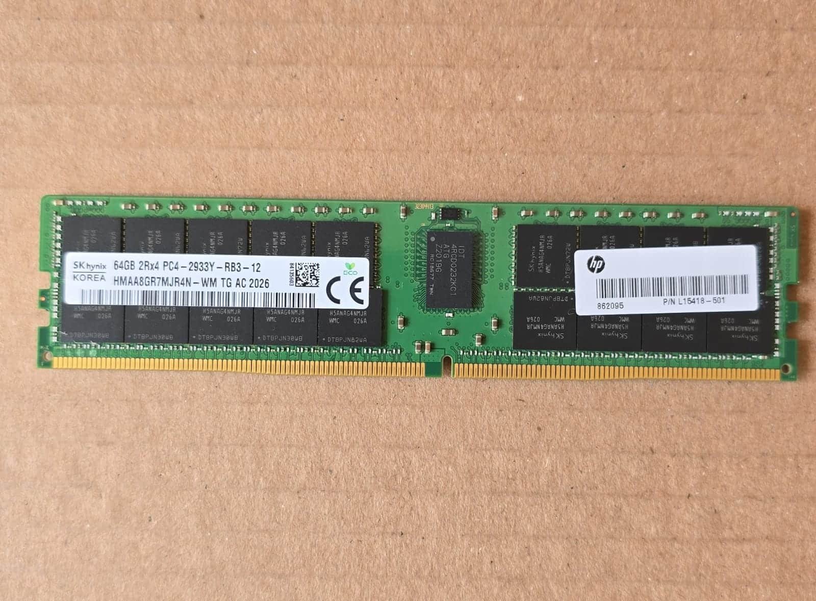 HP L15418-501 64GB DDR4-2933 RDIMM Server Memory