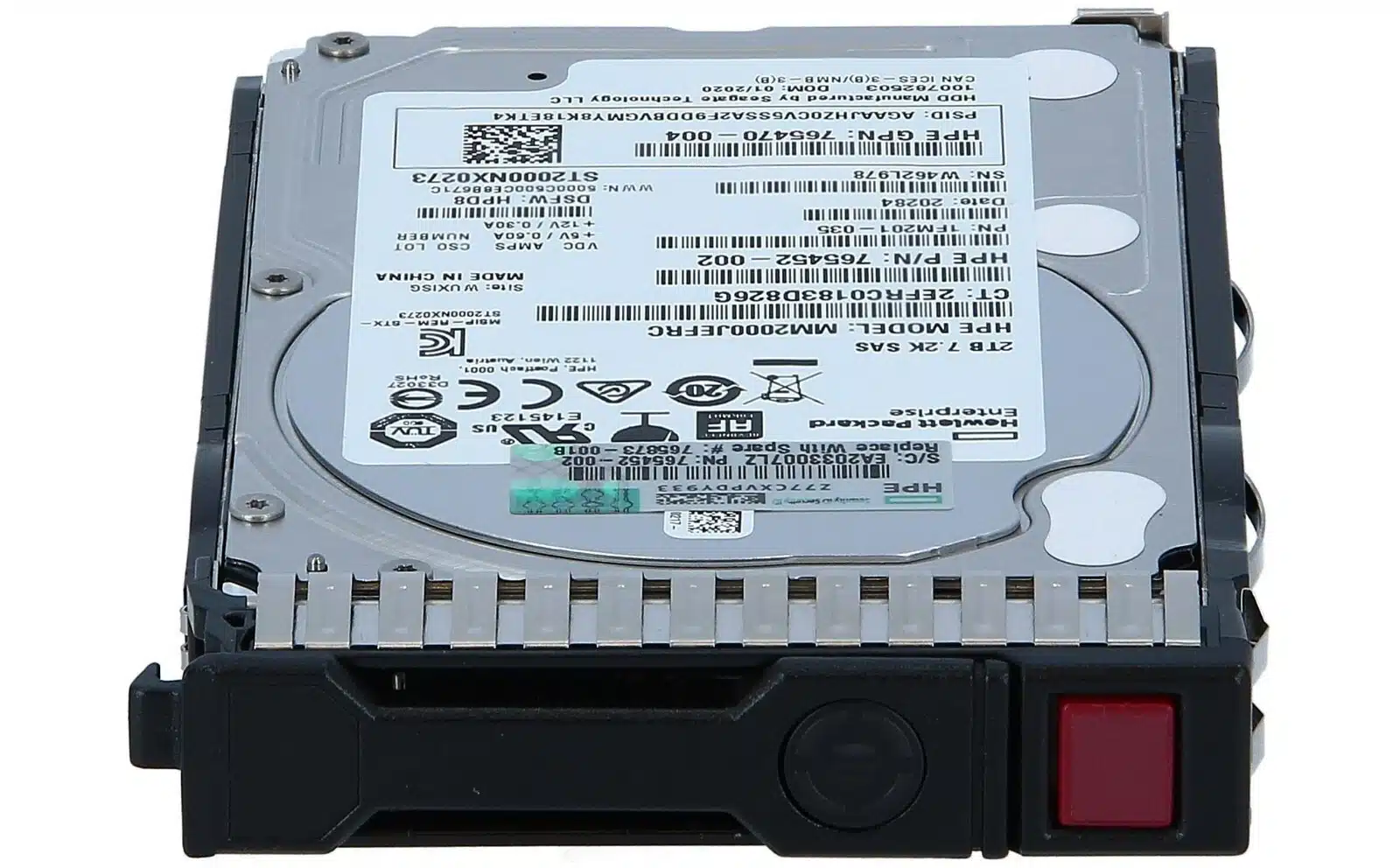 HPE 2TB SAS 12G 7.2K SFF SC 512e DS HDD