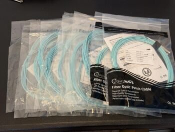 OM4 50/125 Duplex Multimode Fiber Optic Patch Cables 3m LC/LC